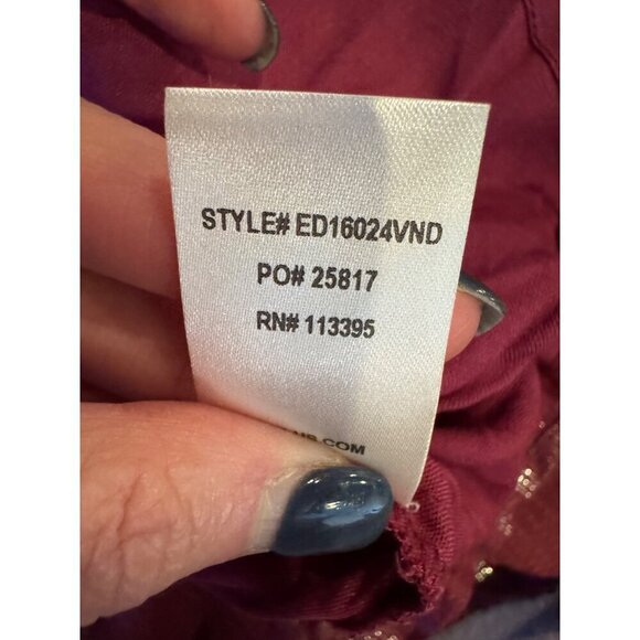 Lulus Dress Women XS Purple Magenta Charlize Metallic Striped Halter Midi NWT - Picture 15 of 15